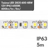 Taśma LED 2835 600 48W 12V IP63 6500K 600lm/1m /5m