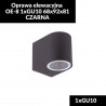 Oprawa elewacyjna OE-8 1xGU10 68x92x81 CZARNA