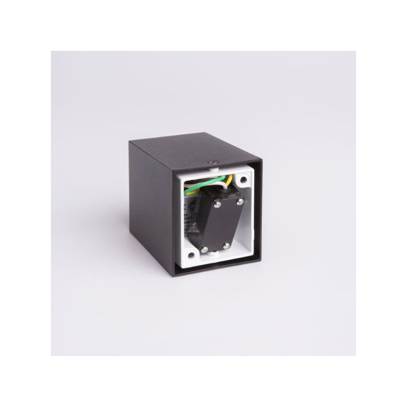 Oprawa elewacyjna OE-6 1xGU10 68x92x81 CZARNA