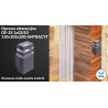 Oprawa elewacyjna OE-2S 1xGU10 110x105x200 ANTRACYT