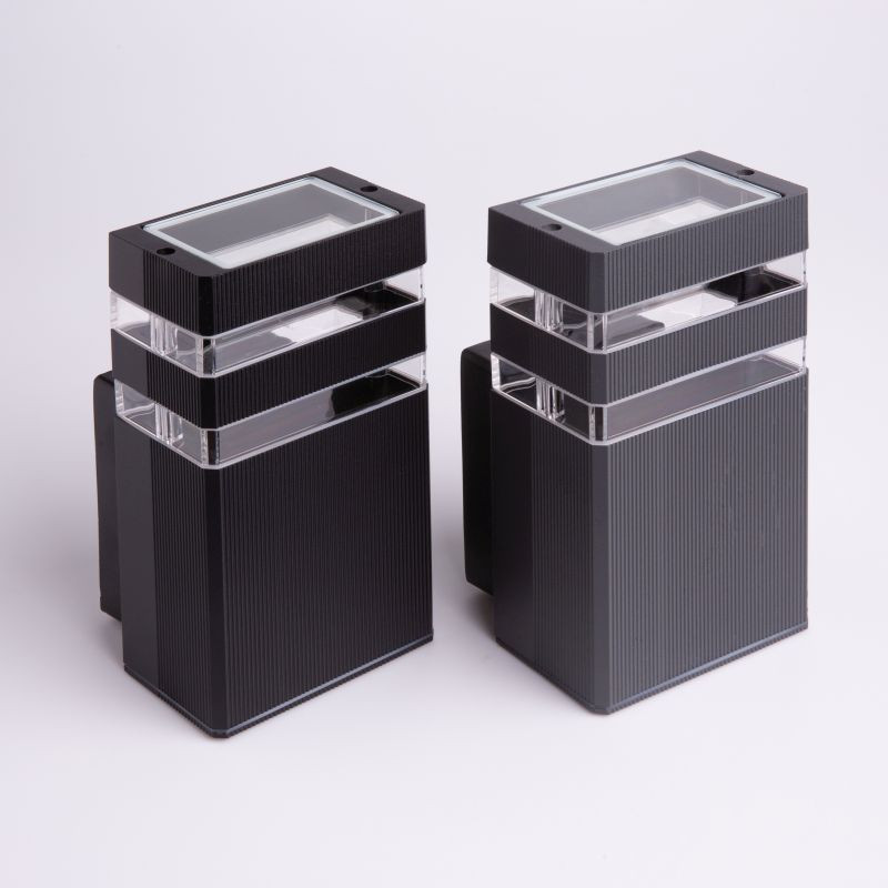 Oprawa elewacyjna OE-2C 1XGU10 110x105x200 CZARNA