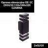 Oprawa elewacyjna OE-1C 2XGU10 110x100x320 CZARNA