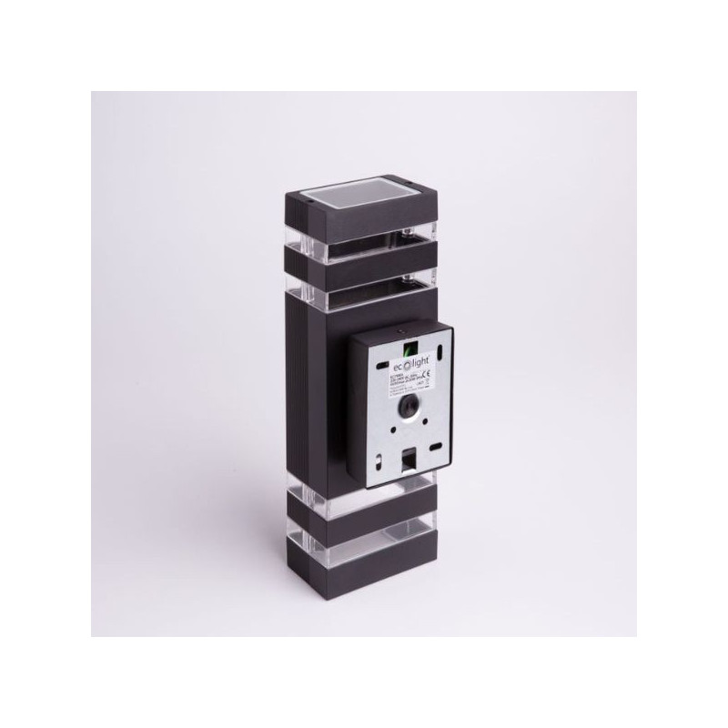 Oprawa elewacyjna OE-1C 2XGU10 110x100x320 CZARNA
