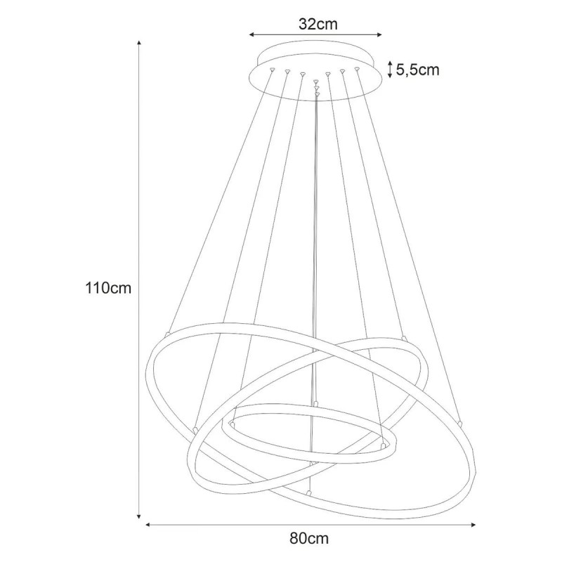Lampa wisząca K-8153 z serii DIEGO BLACK