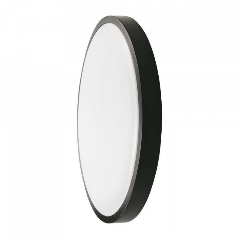 PLAFON 30W LED DOME LIGHT 3000K ROUND,BLACK FRAME IP44