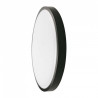PLAFON 30W LED DOME LIGHT 3000K ROUND,BLACK FRAME IP44