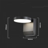 Projektor Oprawa Elewacyjna 3000K BLACK BODY ROUND, IP65 3000K