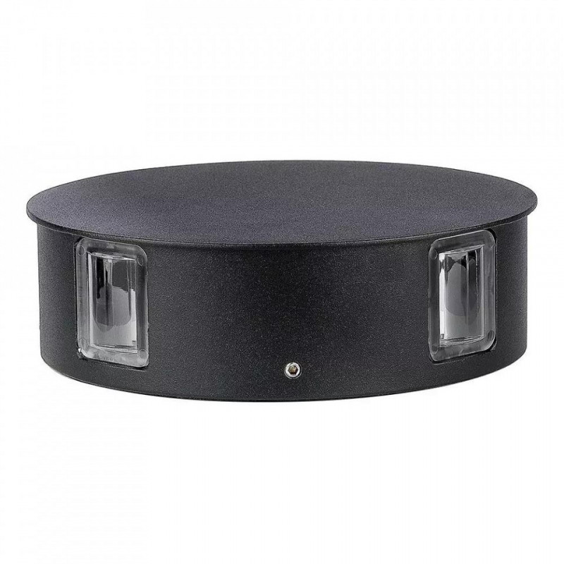Oprawa Ścienna V-TAC 3W LED IP65 Czarna Okrągła VT-706 3000K 428lm