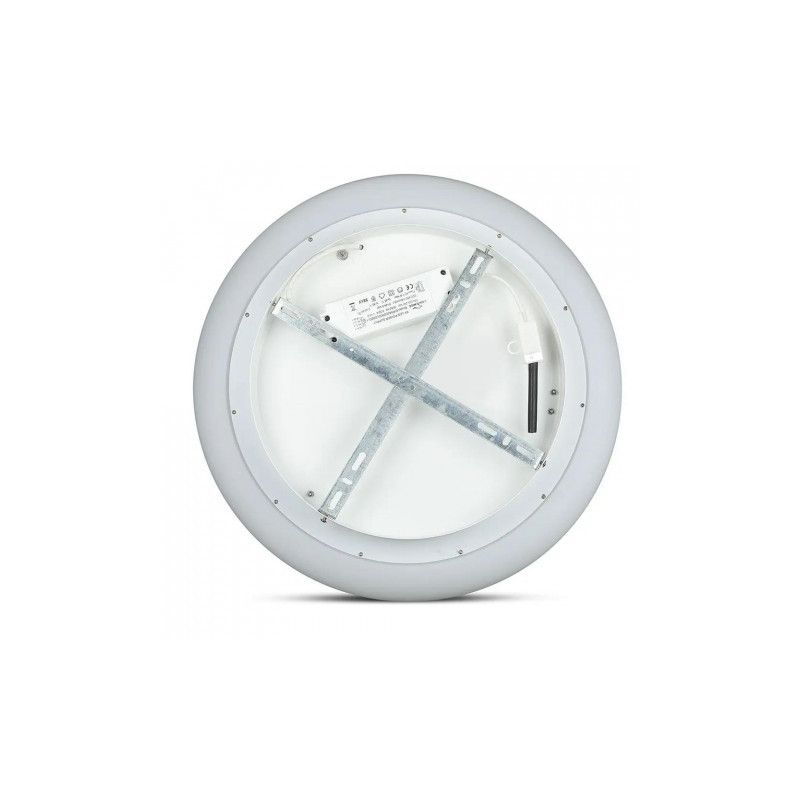 Oprawa LED V-TAC 80W Oprawa Sufitowa Owal Zmiana Barwy Światła D:750xH120 Ściemnianie Biały VT-7752 2700K-6400K 7300lm 3 Lata Gw