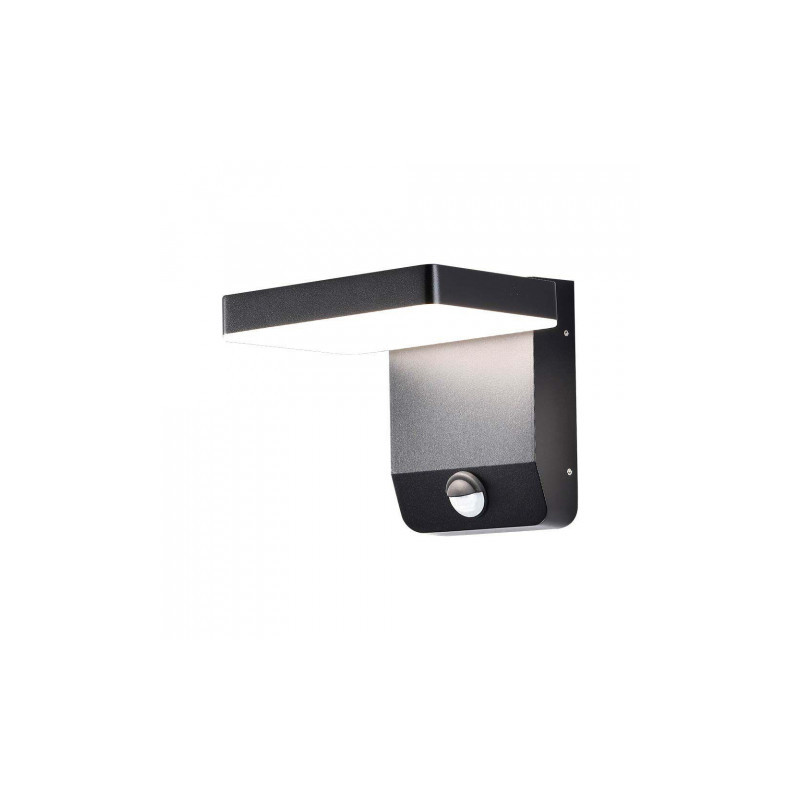 Oprawa Elewacyjna V-TAC 17W Czujnik Ruchu Czarna IP65 VT-11020S 4000K 2580lm