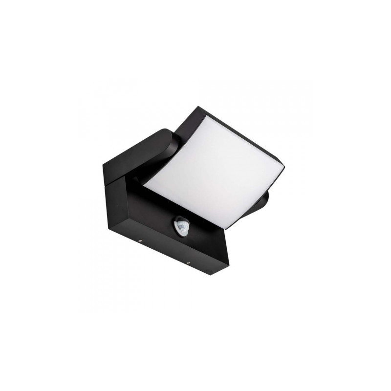 Projektor Oprawa Elewacyjna V-TAC 17W LED Czujnik Ruchu Czarna IP65 VT-11020S 4000K 2520lm
