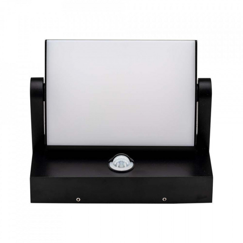 Projektor Oprawa Elewacyjna V-TAC 17W LED Czujnik Ruchu Czarna IP65 VT-11020S 4000K 2520lm