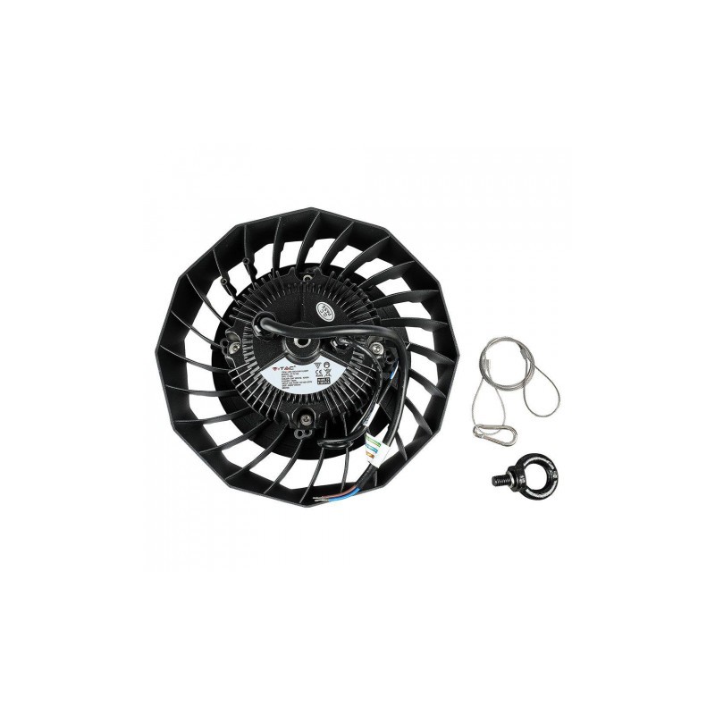 Oprawa LED High Bay V-TAC SAMSUNG CHIP&DRIVER 100W Czarna 120st 180lm/W VT-9-108 6000K 18000lm 5 Lat Gwarancji