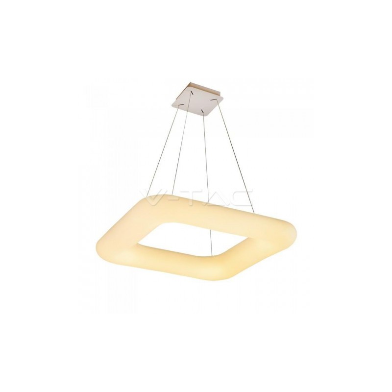 Oprawa LED V-TAC 42W Zwis Kwadrat Zmiana Barwy Światła D:600x600x120 Ściemnianie Biały VT-7607