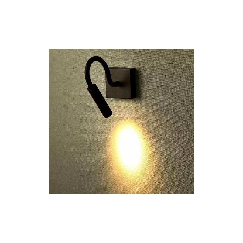 Oprawa LED V-TAC 3W Kinkiet Hotel Łóżko Czarny COB CREE VT-2903 3000K 150lm 3 Lata Gwarancji