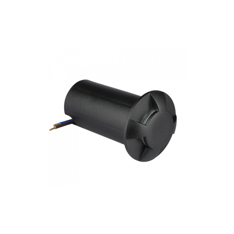 Oprawa Gruntowa Najazdowa 1W LED Czarna 4-stronna IP67 VT-1171 3000K 50lm