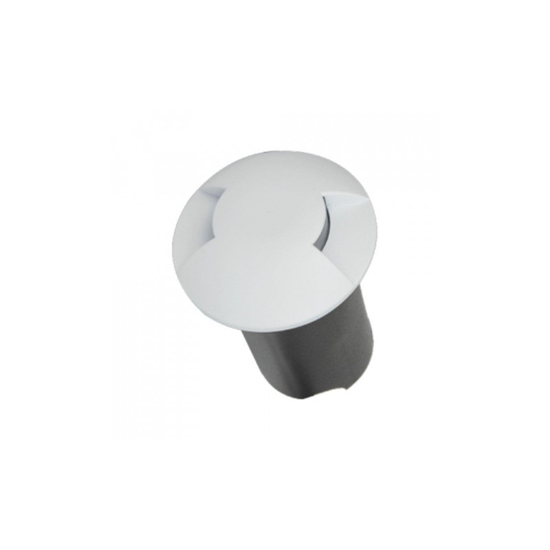 Oprawa Gruntowa Najazdowa 1W LED Biała 2-stronna IP67 VT-1161 6500K 50lm