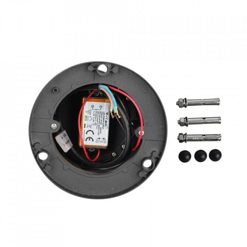 Słupek Ogrodowy V-TAC 10W LED IP65 Czarny 25cm VT-830 3000K 1000lm