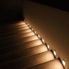 Oprawa schodowa LED V-TAC 3W LED Kwadrat Biała 230V VT-1143 4000K 200lm