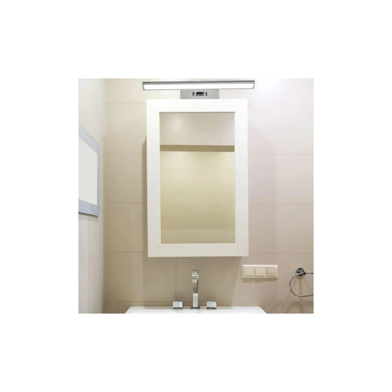 Oprawa V-TAC 9W LED nad Lustro Obraz Chrom 45cm VT-7009CH 3000K 380lm 3 Lata Gwarancji