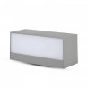 Oprawa Ścienna V-TAC 12W LED Góra Dół Szary IP65 VT-8057 6400K 1150lm