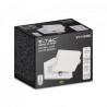 Oprawa Elewacyjna Ścienna V-TAC 17W LED Czujnik Ruchu Biała IP65 VT-11020S 3000K 2520lm
