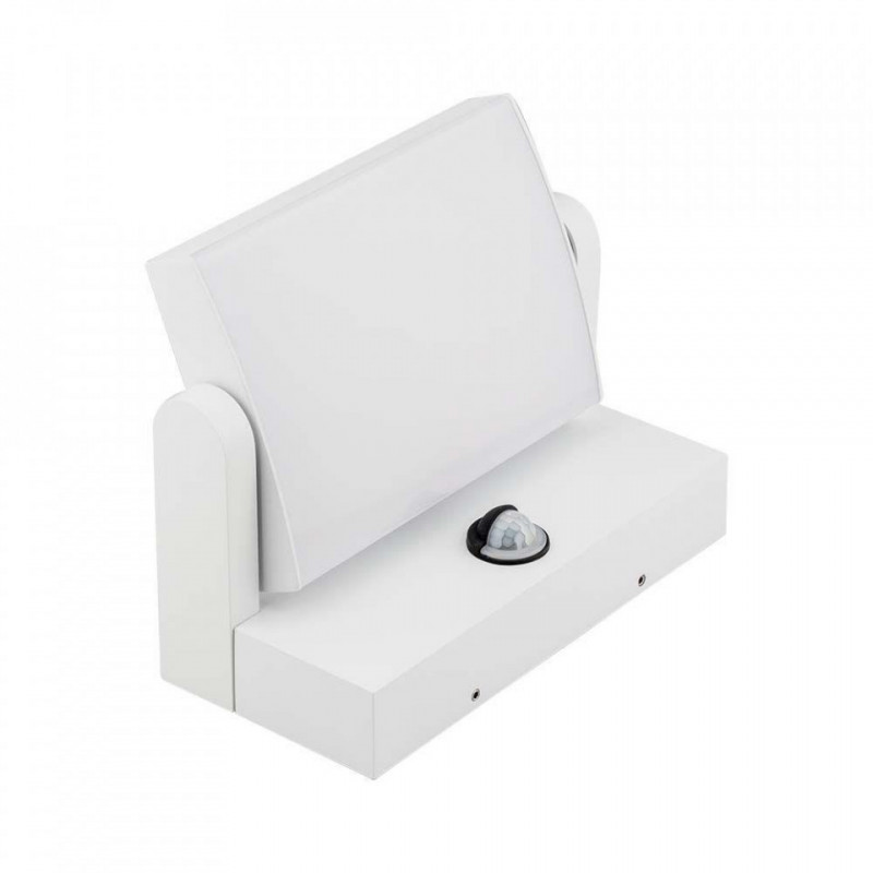 Oprawa Elewacyjna Ścienna V-TAC 17W LED Czujnik Ruchu Biała IP65 VT-11020S 3000K 2520lm