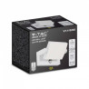 Oprawa Elewacyjna Ścienna V-TAC 17W LED Czujnik Ruchu Biała IP65 VT-11020S 3000K 2520lm