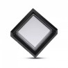 7W LED WALL LIGHT WITH CAP COVER 3000K BLACK-SQUARE