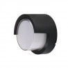 7W LED WALL LIGHT WITH CAP COVER 3000K BLACK-ROUND