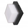 12W LED WALL LIGHT 4000K,BLACK -SQUARE