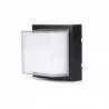 12W LED WALL LIGHT 4000K,BLACK -SQUARE