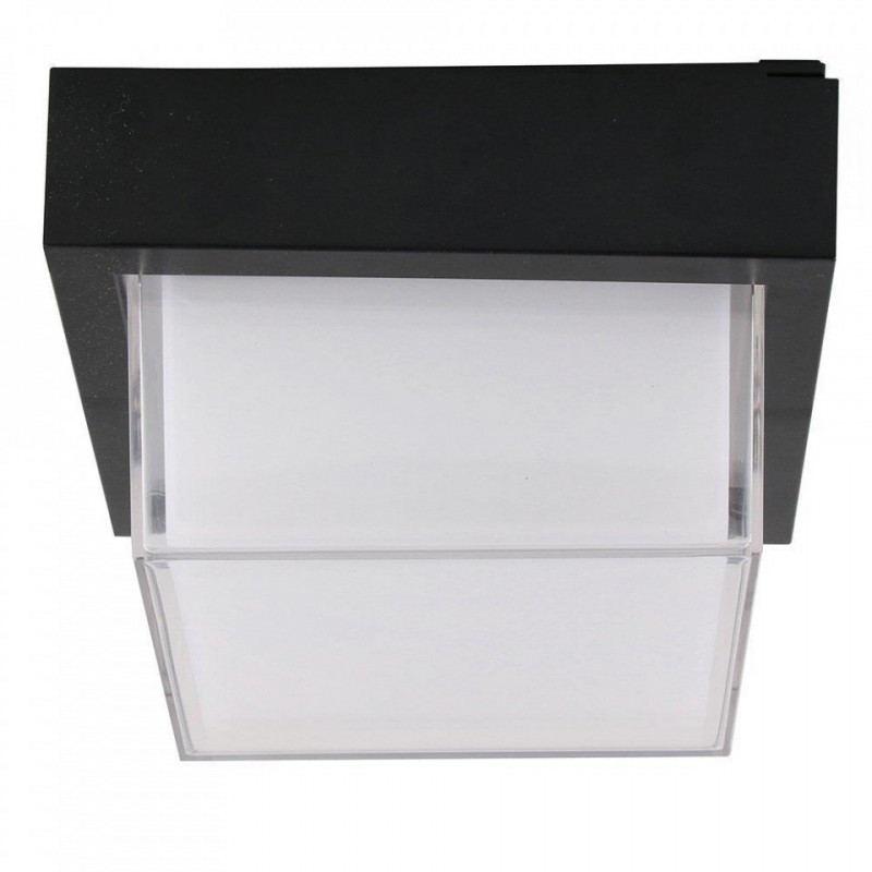 12W LED WALL LIGHT 4000K,BLACK -SQUARE