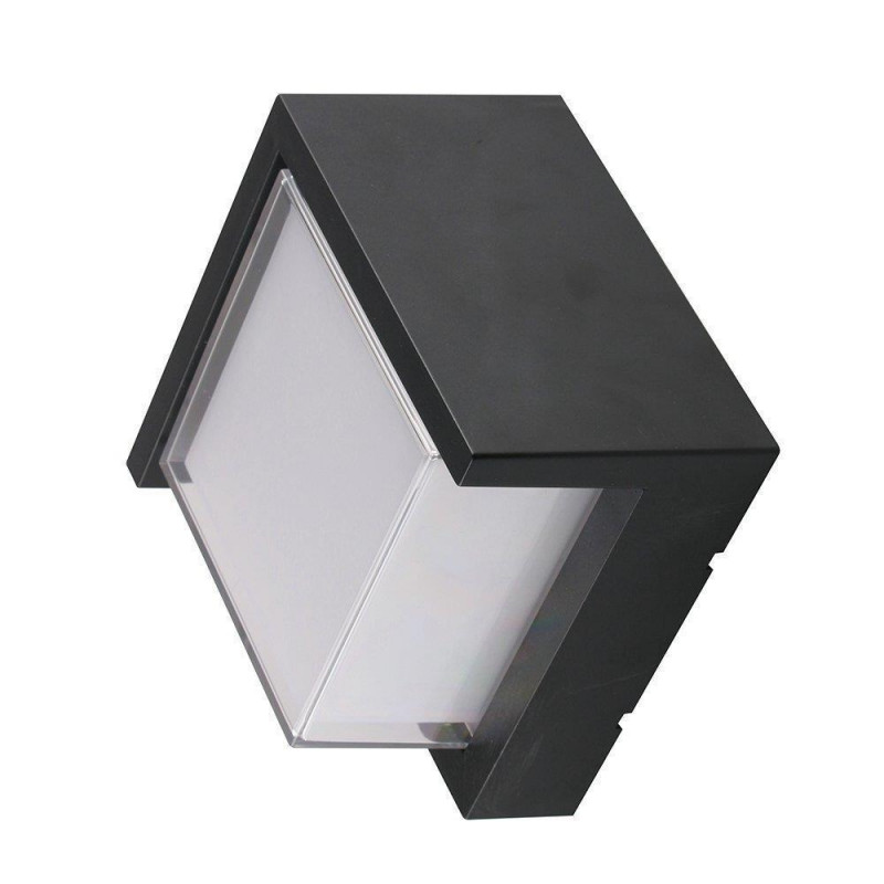 12W LED WALL LIGHT 3000K,BLACK -SQUARE