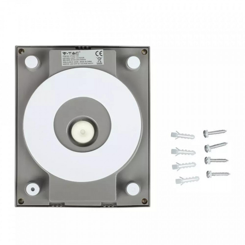 12W LED WALL LIGHT 4200K GREY BODY
