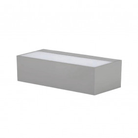 9W LED UP/DOWN OUTDOOR SOFT LIGHT-MEDIUM 6500K GREY BODY