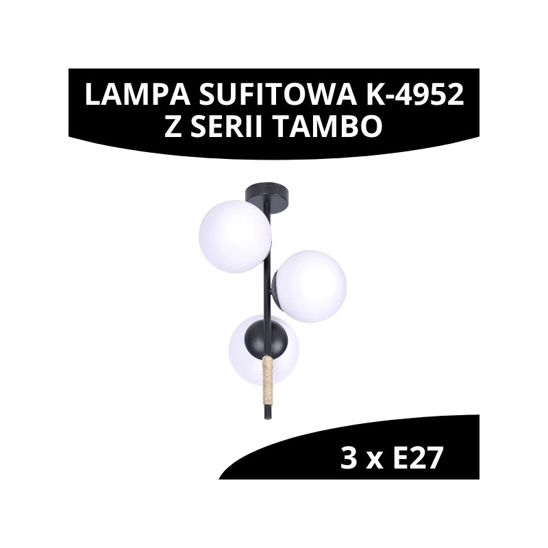 Lampa sufitowa K-4952 z serii TAMBO