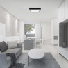 18W LED DOME LIGHT 4000K SQUARE,BLACK FRAME IP44
