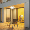 PLAFON 30W LED DOME LIGHT 3000K ROUND,BLACK FRAME IP44
