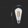 4W ST64 FILAMENT BULB-CLEAR COVER COLORCODE:3000K E27