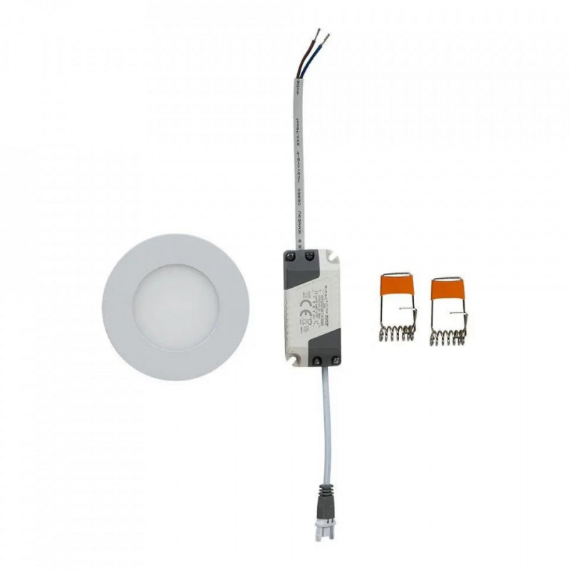 3W LED PANEL LIGHT WITH EMC DRIVER 4000K ROUND