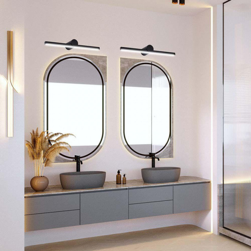 LED 12W MIRROR LIGHT COLORCODE:3000K BLACK BODY