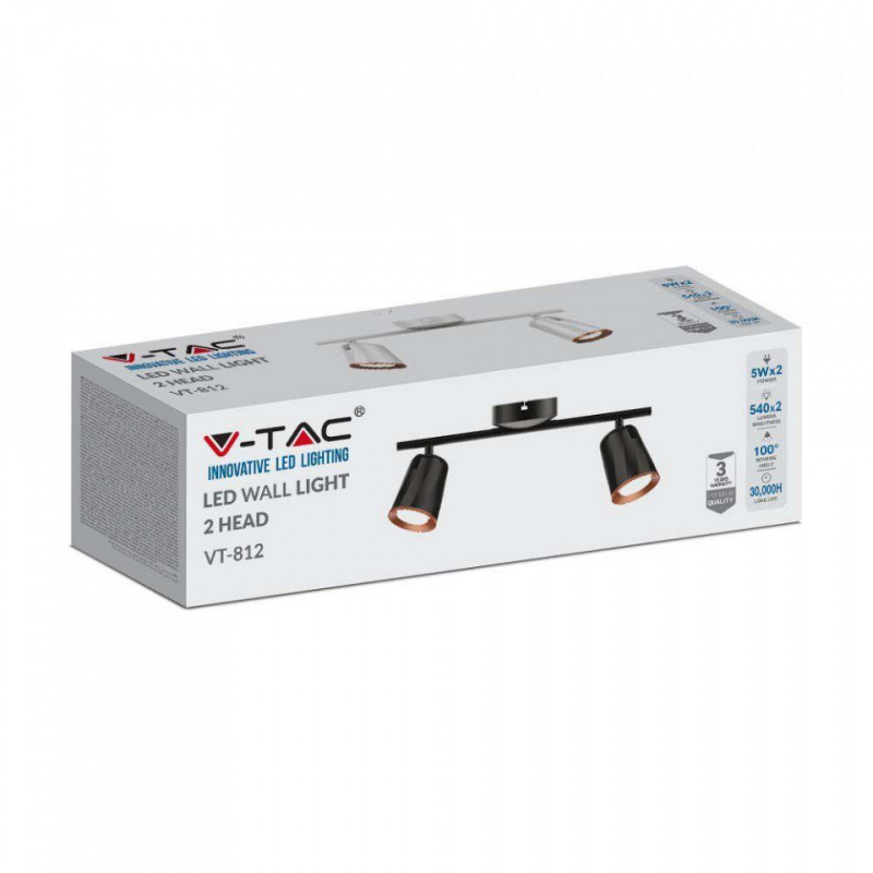 Oprawa Listwa Sufitowa V-TAC 10W LED Biała VT-812 3000K 960lm 3 Lata Gwarancji