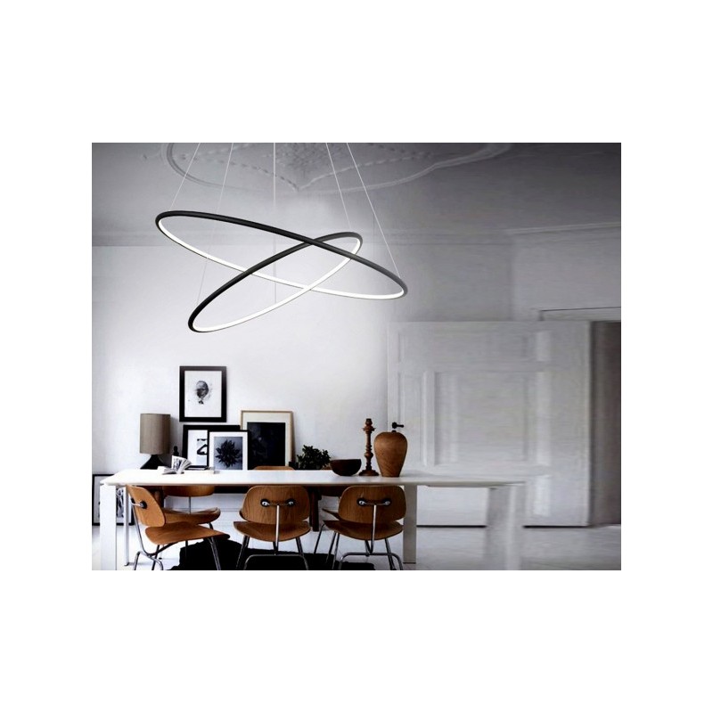 LAMPA WISZĄCA ORION BLACK 53W LED. BARWA: NEUTRALNA
