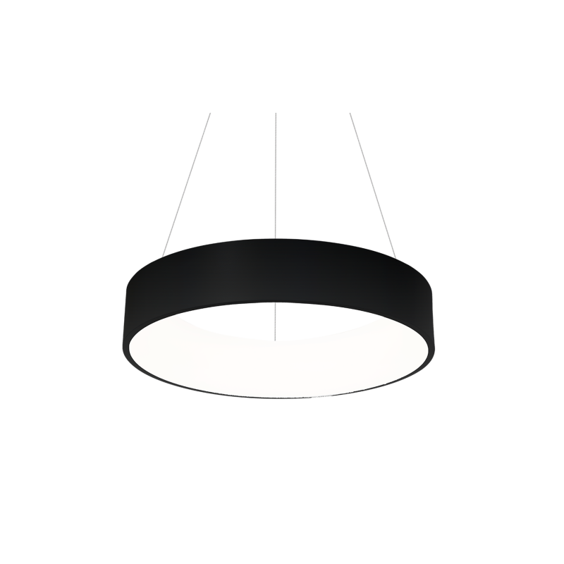Czarna lampa LED wisząca OHIO 24W 4000K