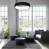 Czarna lampa LED wisząca OHIO 24W 4000K