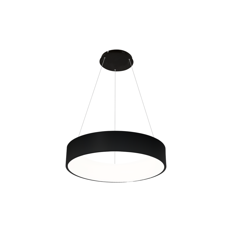 Czarna lampa LED wisząca OHIO 24W 4000K