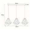 Lampa wisząca K-4812 z serii GOLD