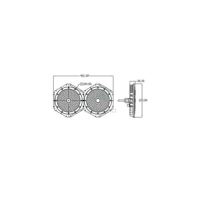 Lampa modułowa LED Composite High Bay 120W 13200lm - biała zimna
