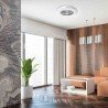 Plafoniera LED ARIA SILVER 38W z wentylatorem